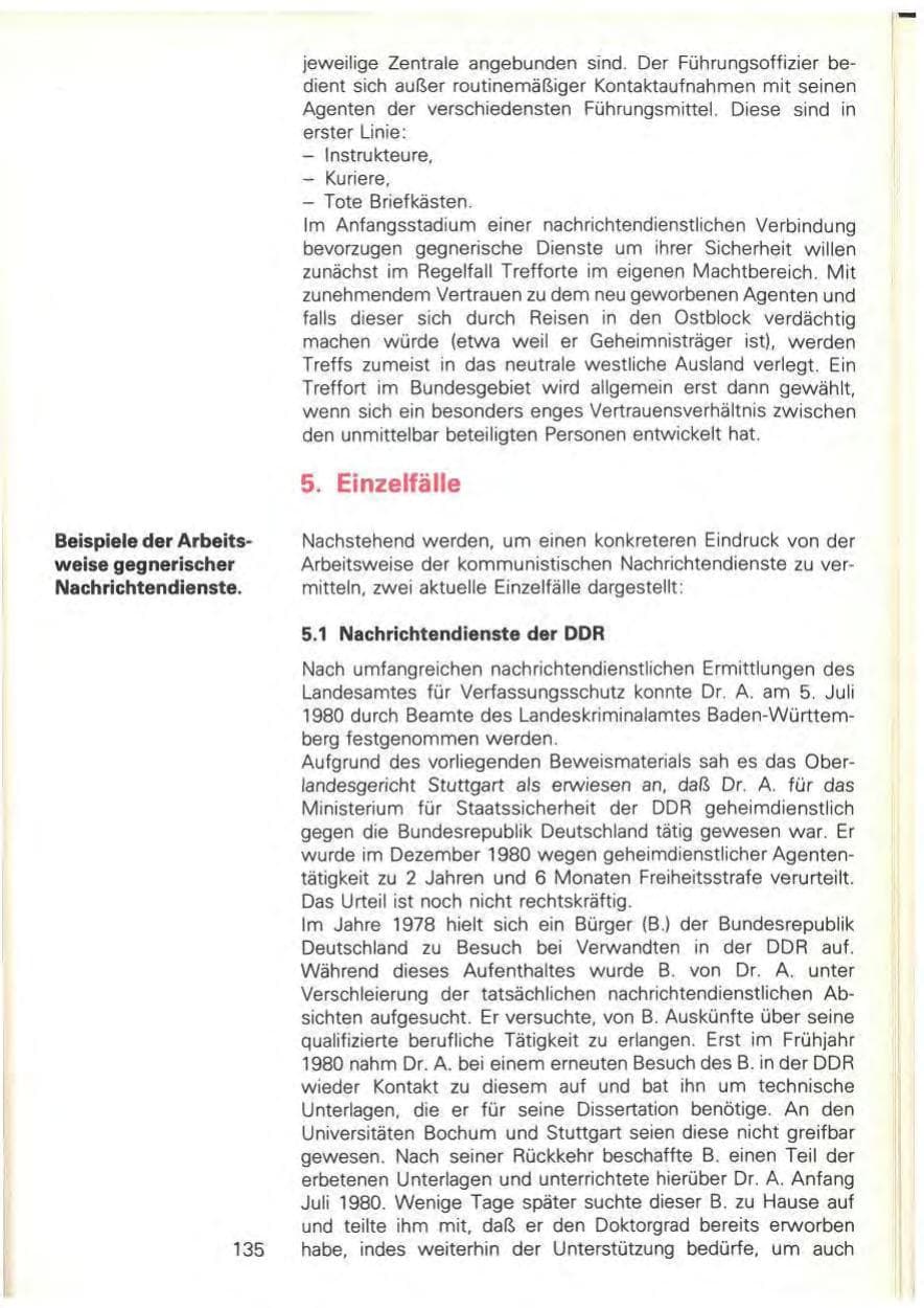Seite 137 des Verfassungsschutzbericht 1980 Baden-Württemberg
