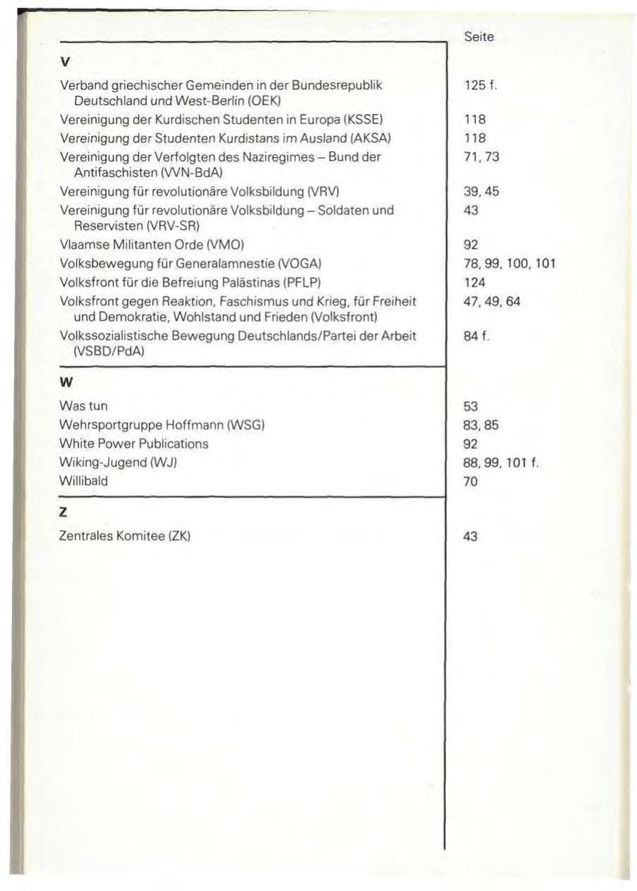 Seite 144 des Verfassungsschutzbericht 1980 Baden-Württemberg