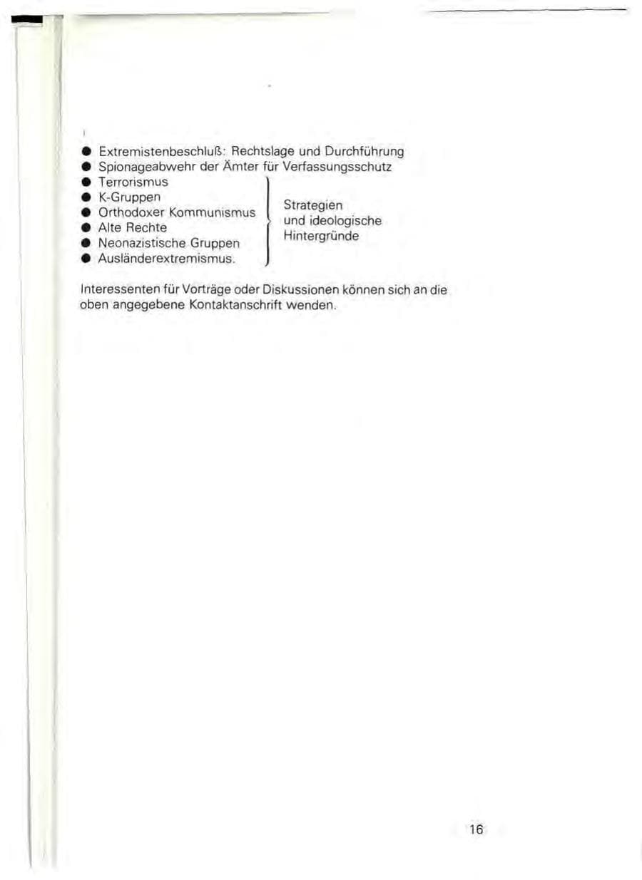 Seite 18 des Verfassungsschutzbericht 1980 Baden-Württemberg