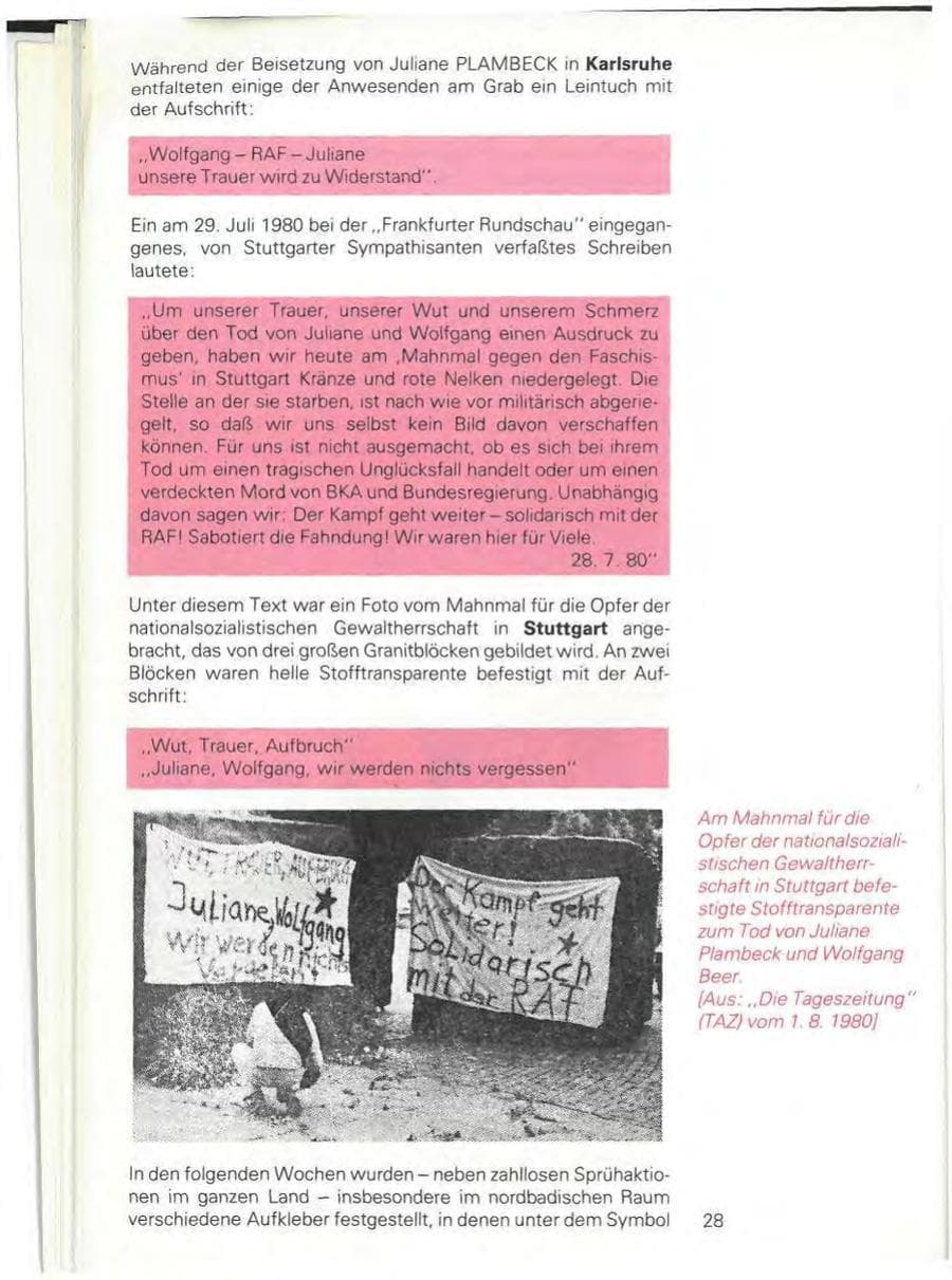 Seite 30 des Verfassungsschutzbericht 1980 Baden-Württemberg