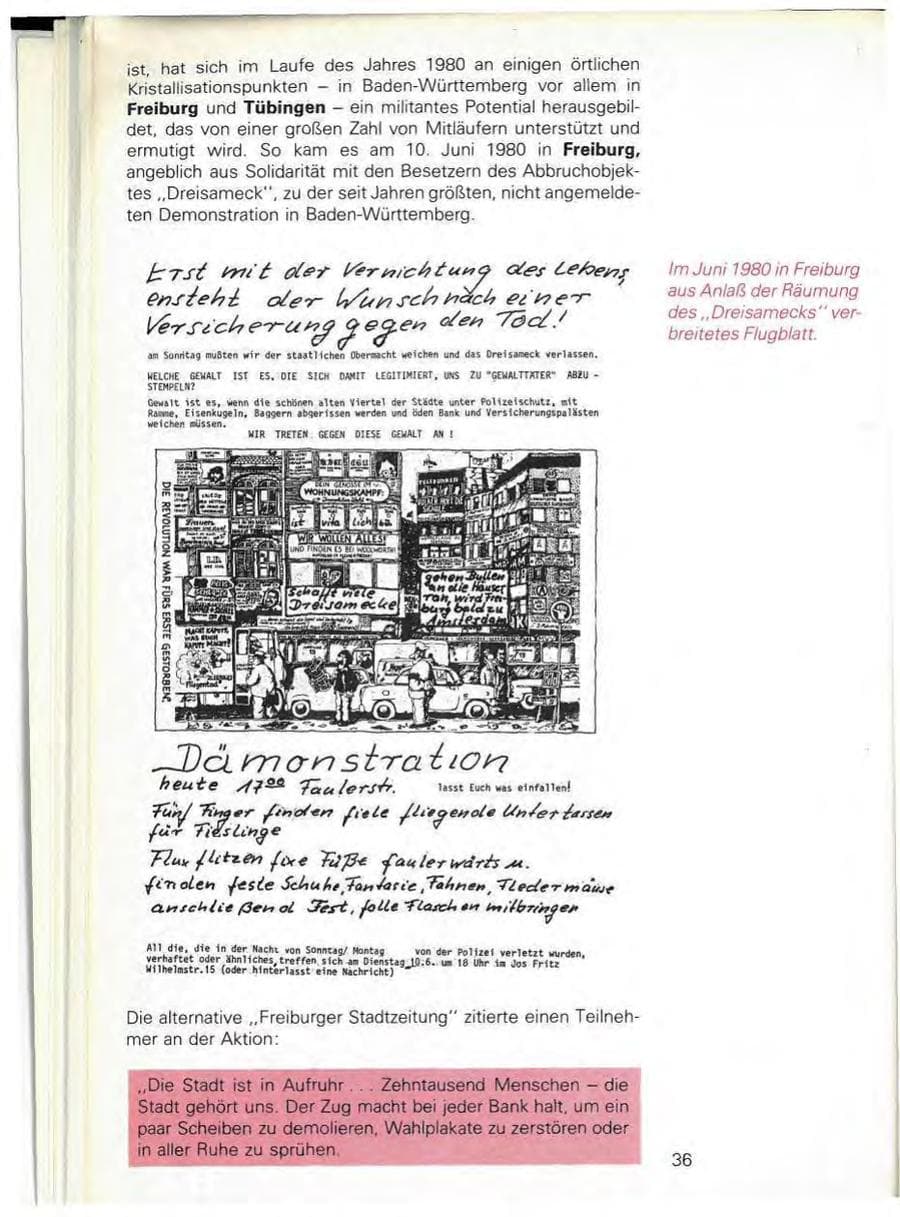 Seite 38 des Verfassungsschutzbericht 1980 Baden-Württemberg