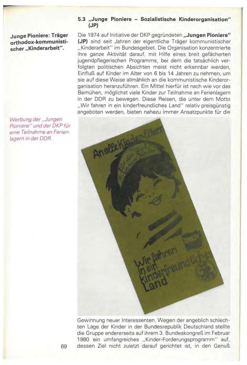 Seite 71 des Verfassungsschutzbericht 1980 Baden-Württemberg