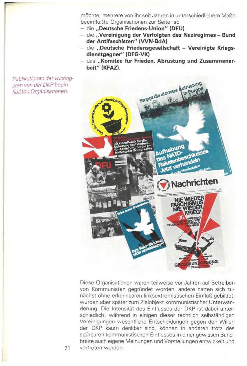 Seite 73 des Verfassungsschutzbericht 1980 Baden-Württemberg