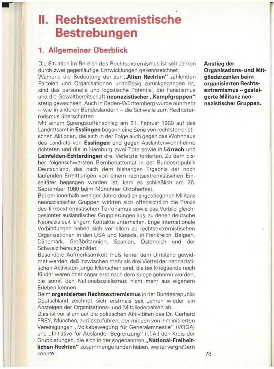 Seite 80 des Verfassungsschutzbericht 1980 Baden-Württemberg