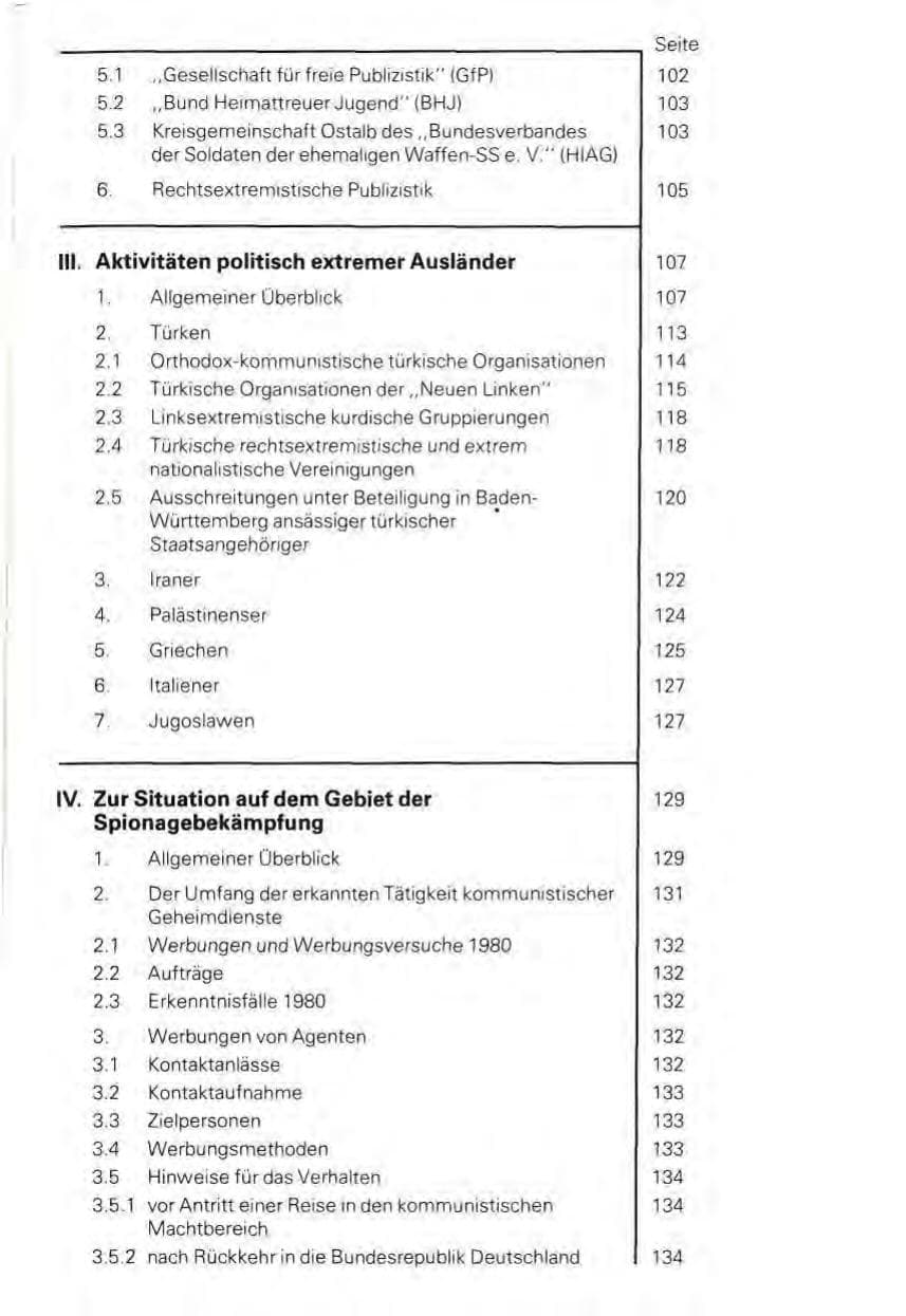 Seite 9 des Verfassungsschutzbericht 1980 Baden-Württemberg