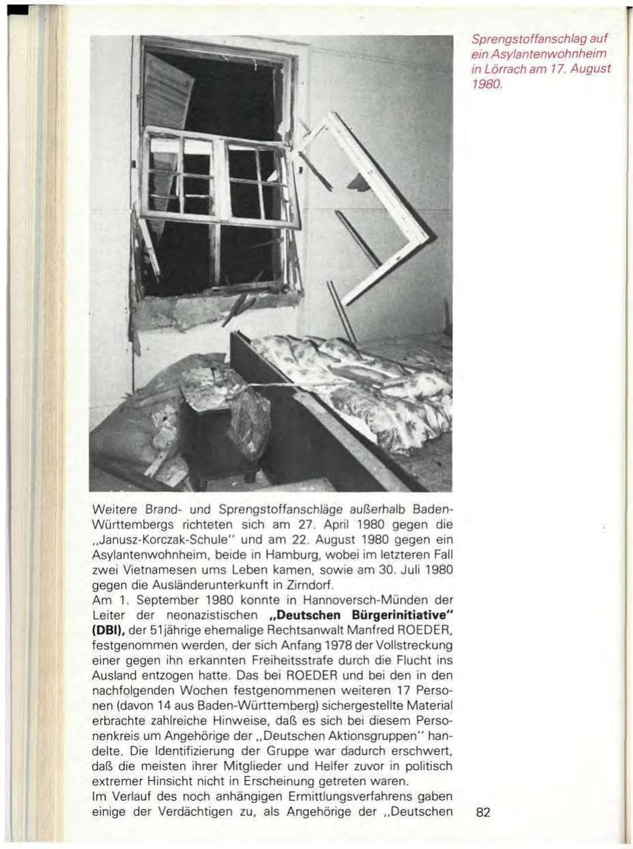 Seite 84 des Verfassungsschutzbericht 1980 Baden-Württemberg
