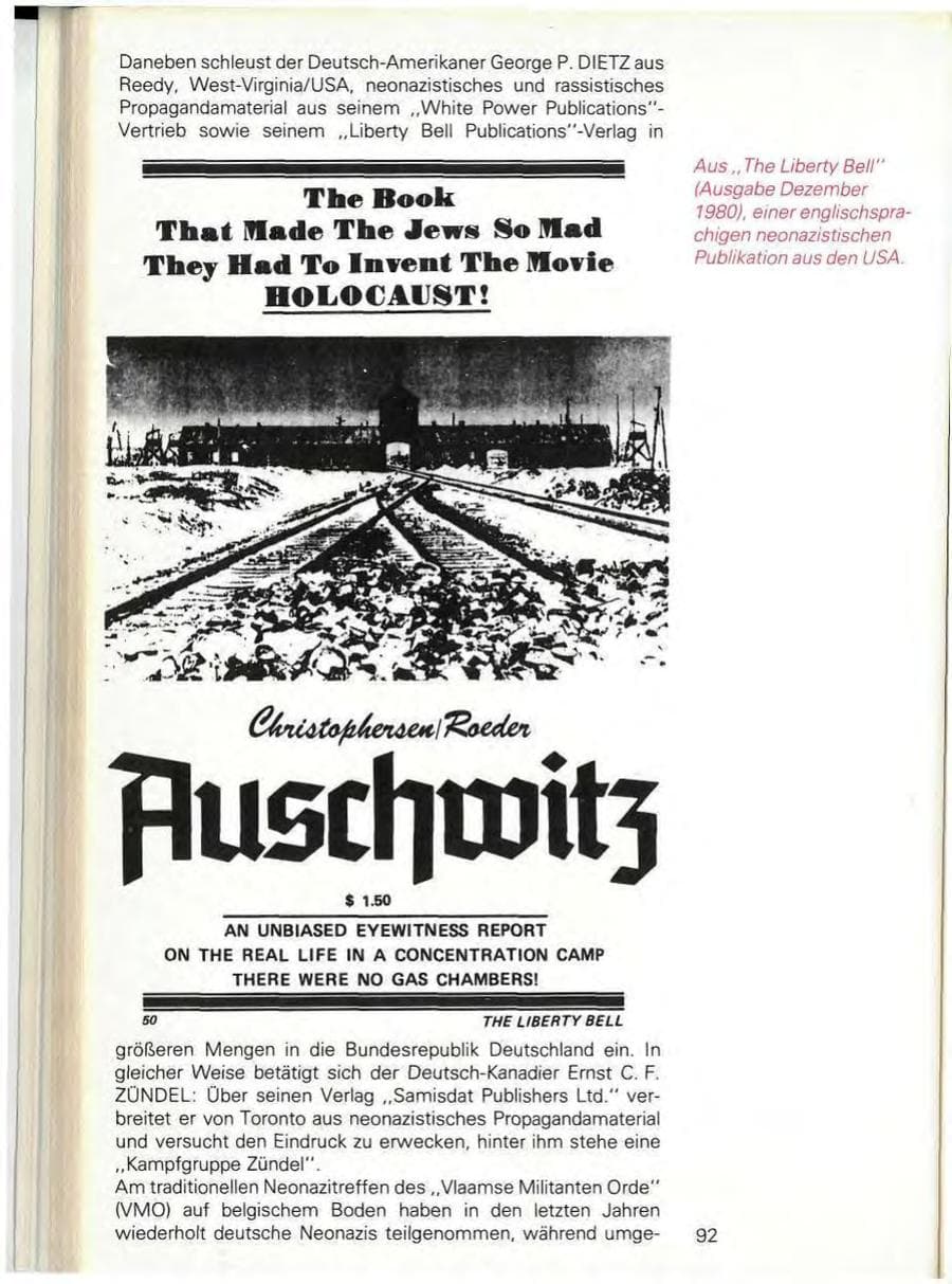 Seite 94 des Verfassungsschutzbericht 1980 Baden-Württemberg