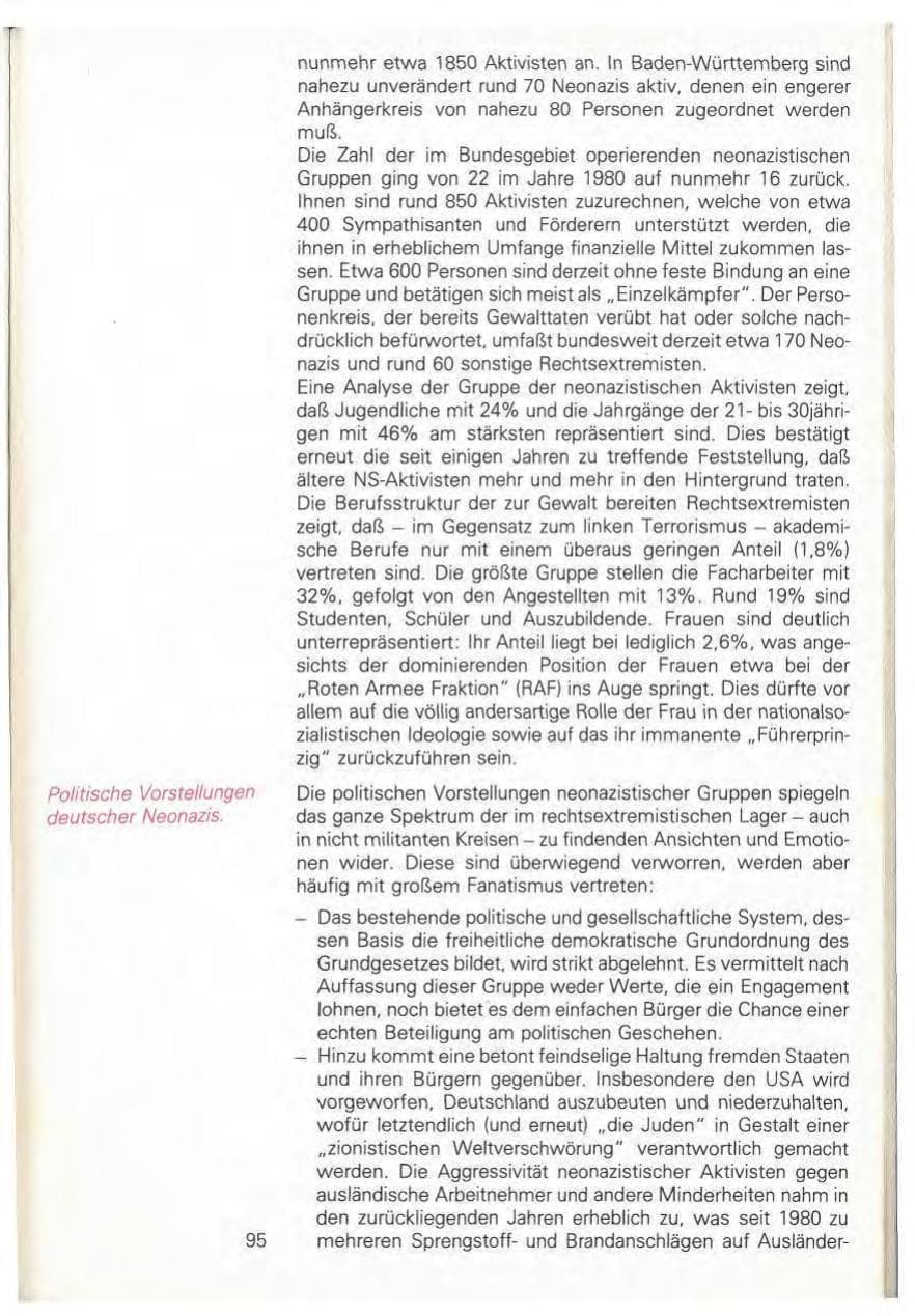 Seite 101 des Verfassungsschutzbericht 1981 Baden-Württemberg