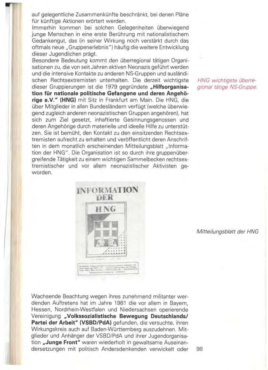 Seite 104 des Verfassungsschutzbericht 1981 Baden-Württemberg