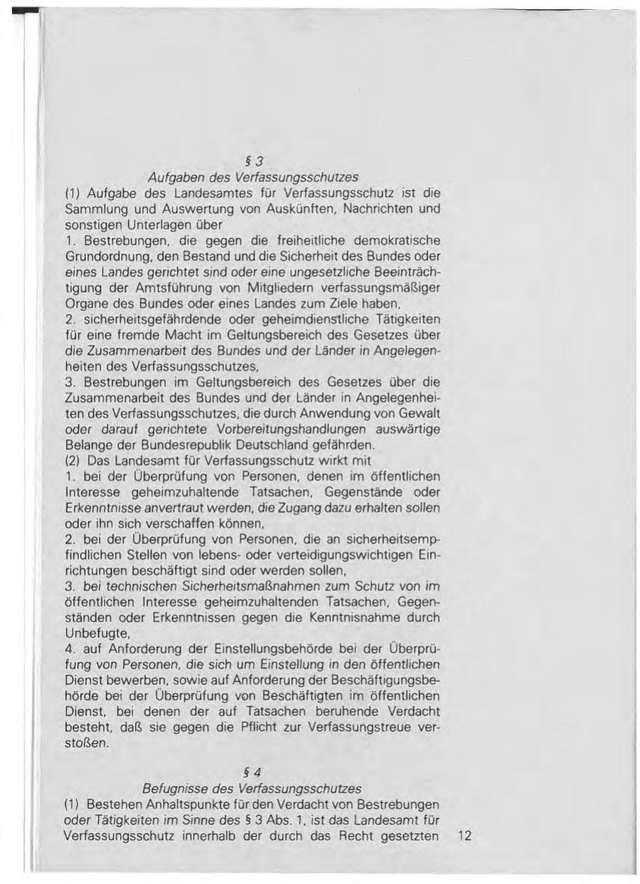 Seite 12 des Verfassungsschutzbericht 1981 Baden-Württemberg