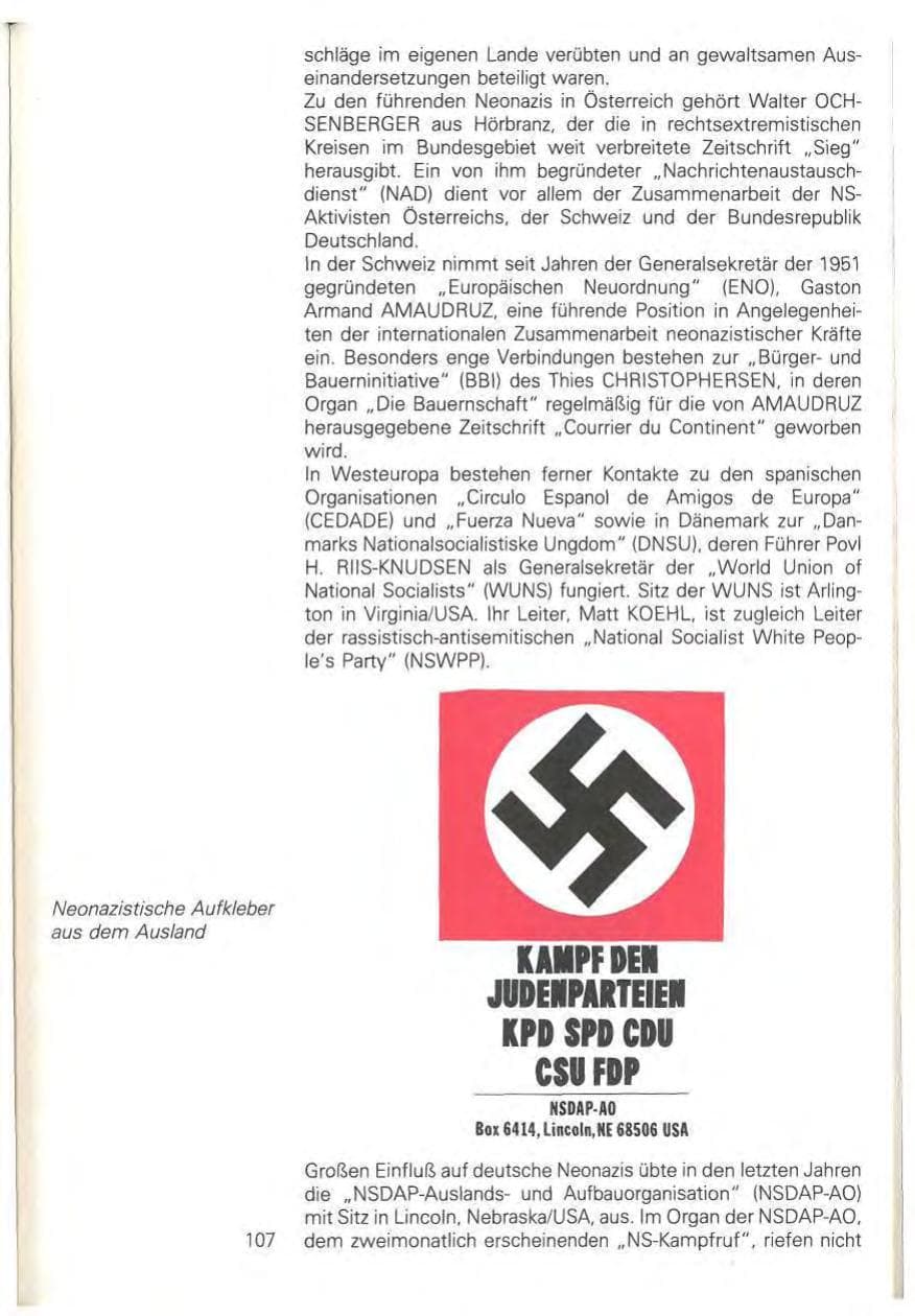 Seite 113 des Verfassungsschutzbericht 1981 Baden-Württemberg
