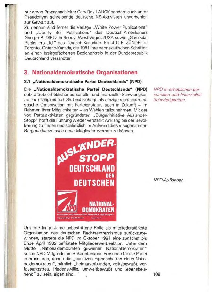 Seite 114 des Verfassungsschutzbericht 1981 Baden-Württemberg