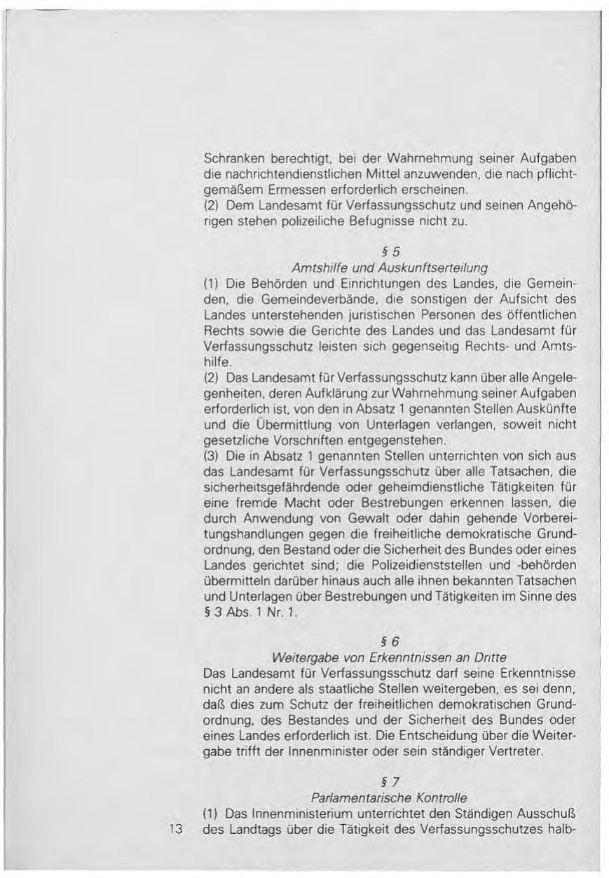 Seite 13 des Verfassungsschutzbericht 1981 Baden-Württemberg