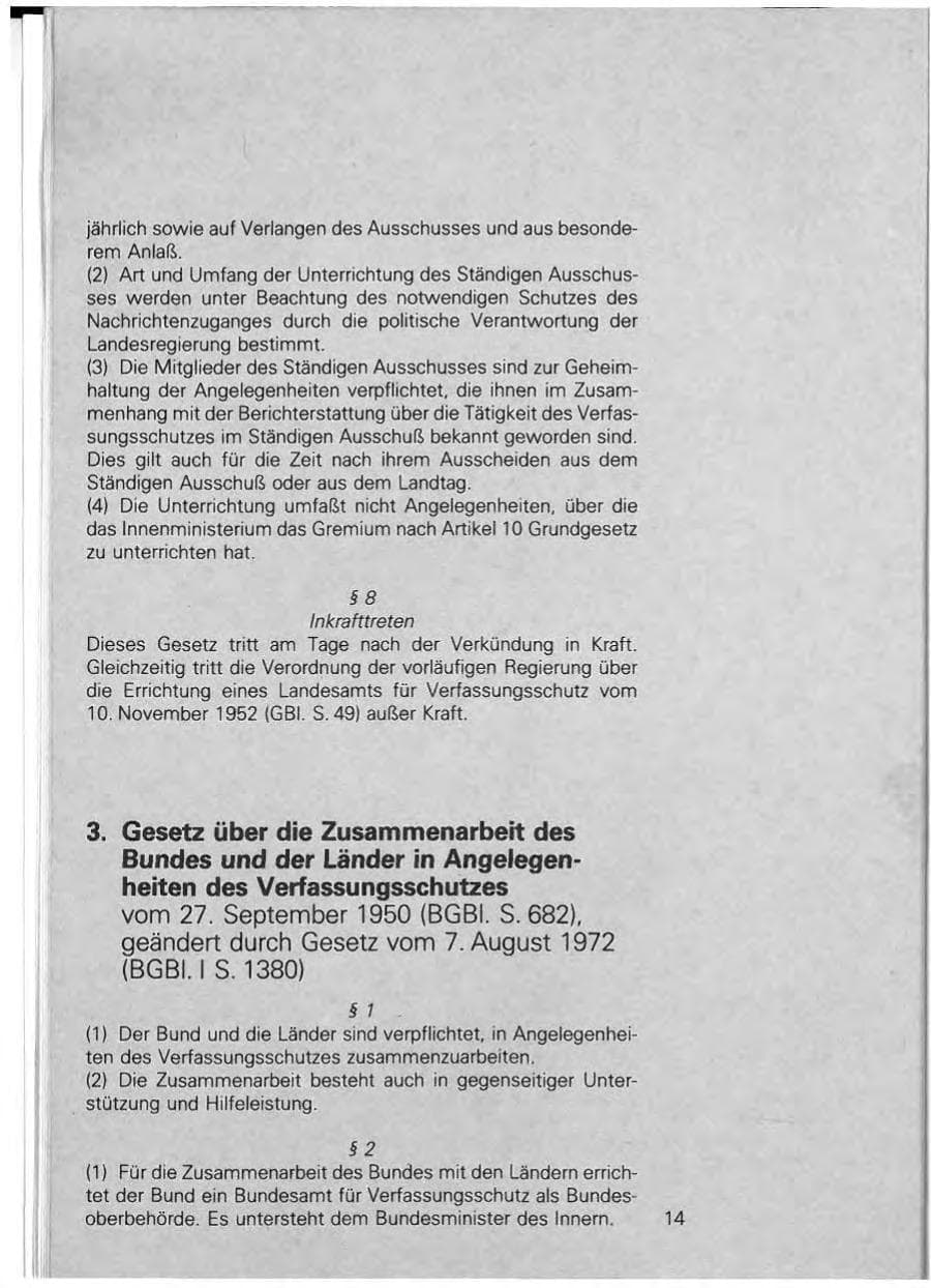 Seite 14 des Verfassungsschutzbericht 1981 Baden-Württemberg