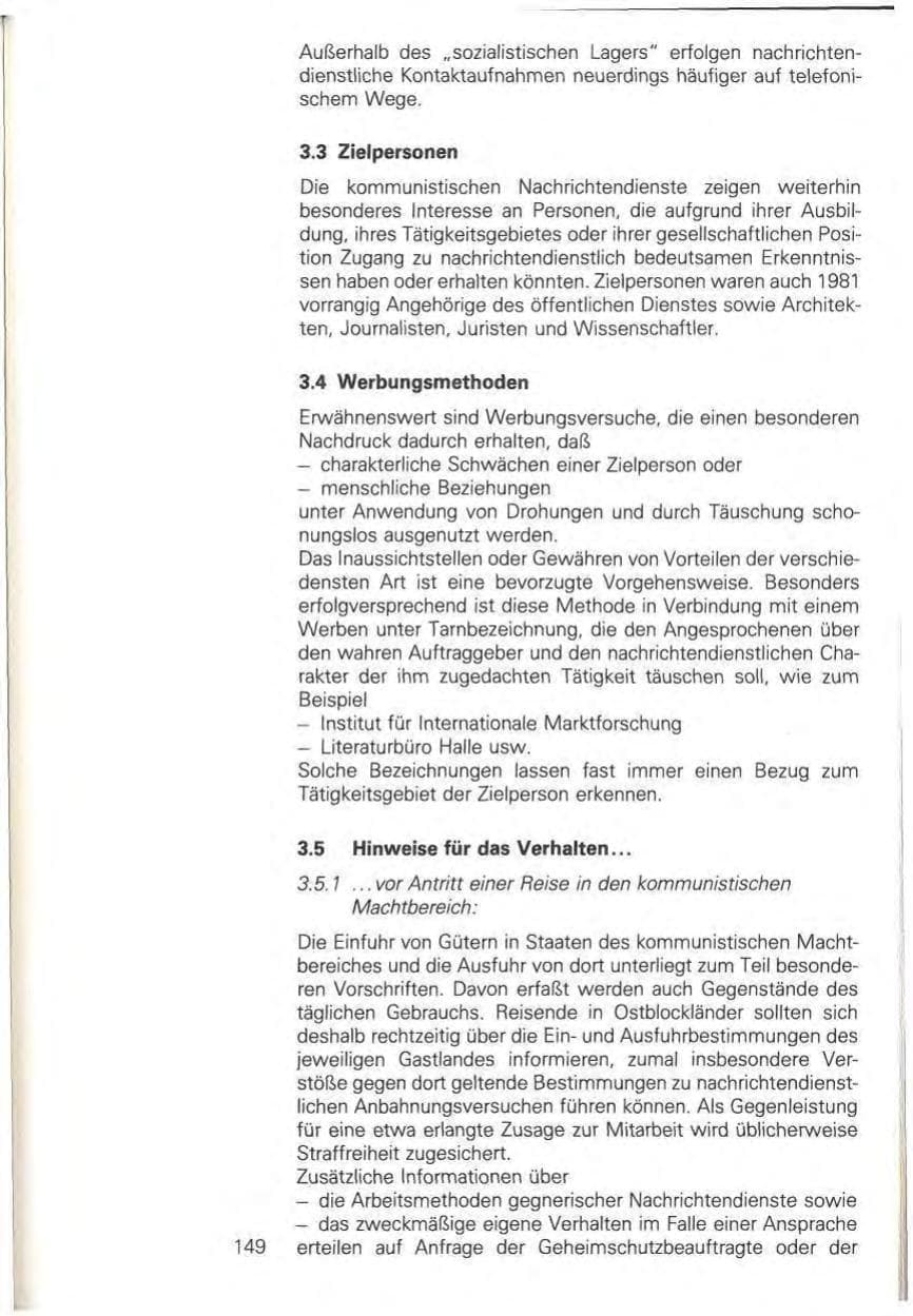 Seite 155 des Verfassungsschutzbericht 1981 Baden-Württemberg