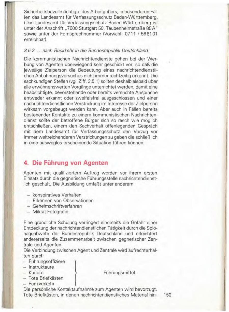 Seite 156 des Verfassungsschutzbericht 1981 Baden-Württemberg