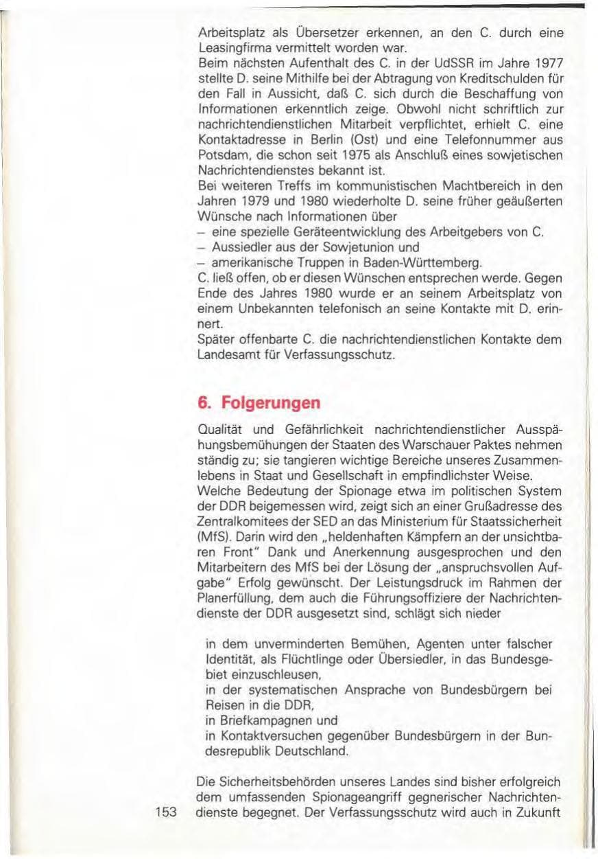 Seite 159 des Verfassungsschutzbericht 1981 Baden-Württemberg