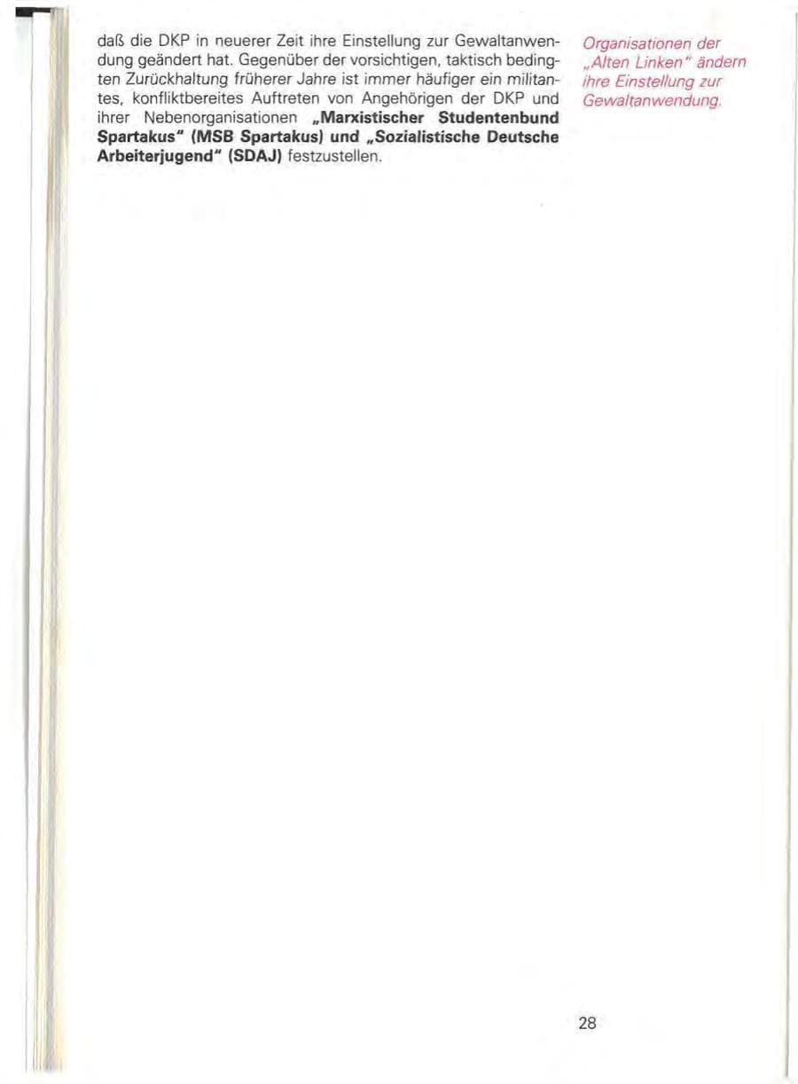 Seite 34 des Verfassungsschutzbericht 1981 Baden-Württemberg