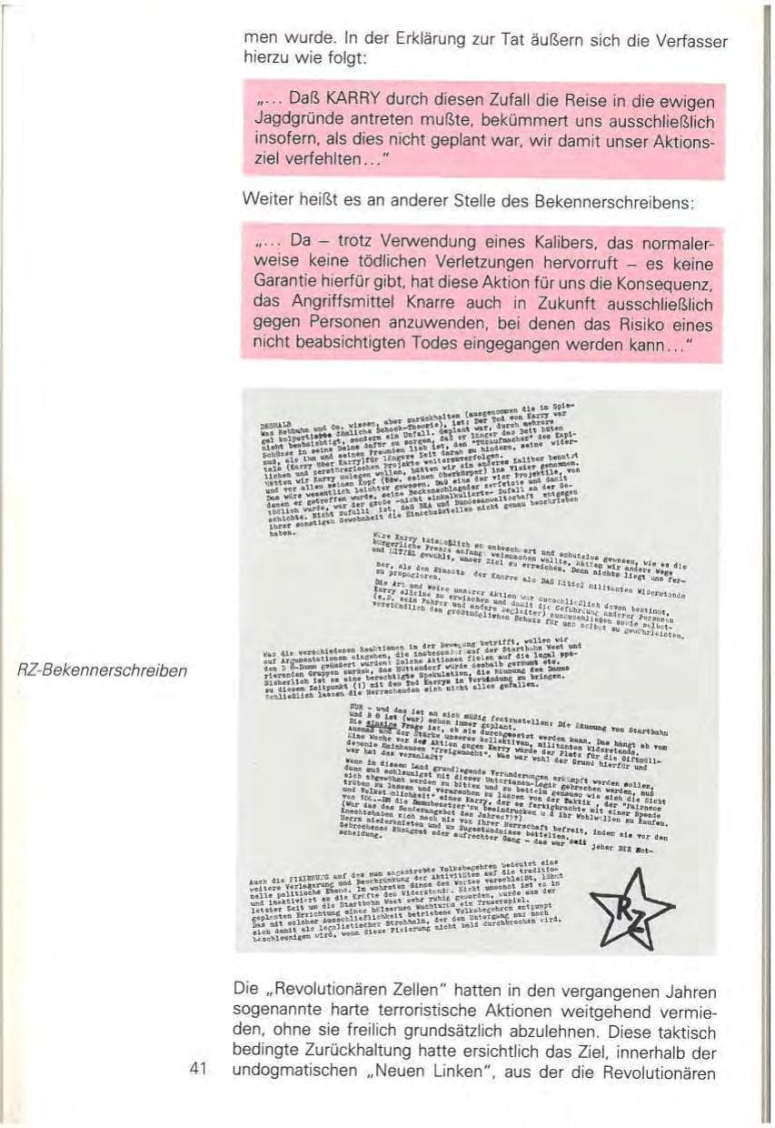 Seite 47 des Verfassungsschutzbericht 1981 Baden-Württemberg