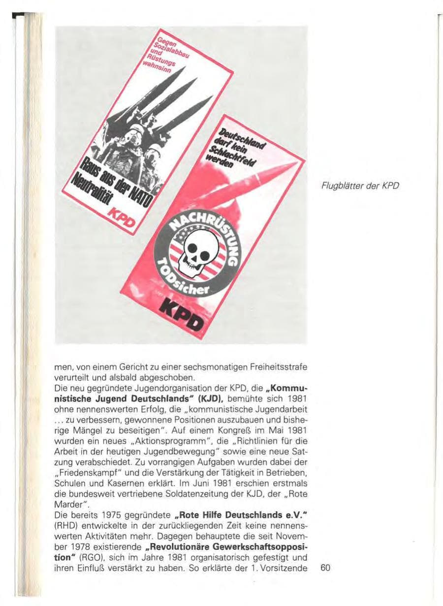 Seite 66 des Verfassungsschutzbericht 1981 Baden-Württemberg