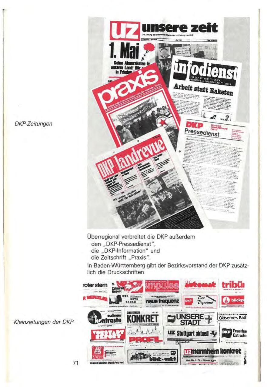 Seite 77 des Verfassungsschutzbericht 1981 Baden-Württemberg