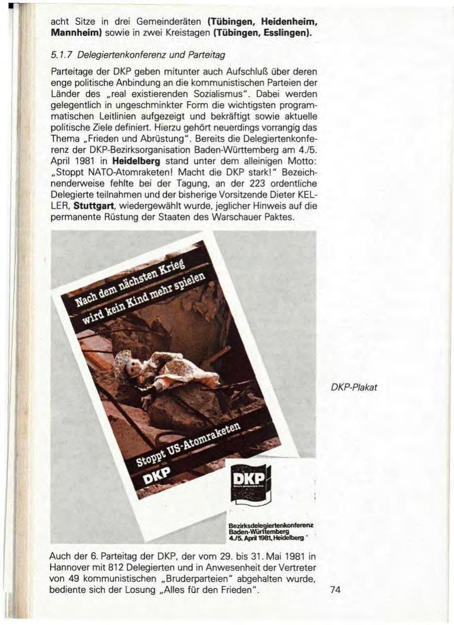 Seite 80 des Verfassungsschutzbericht 1981 Baden-Württemberg