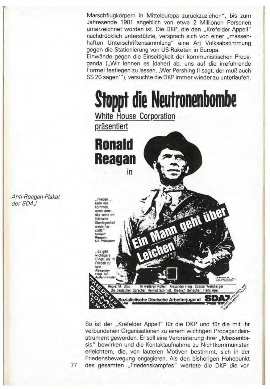 Seite 83 des Verfassungsschutzbericht 1981 Baden-Württemberg