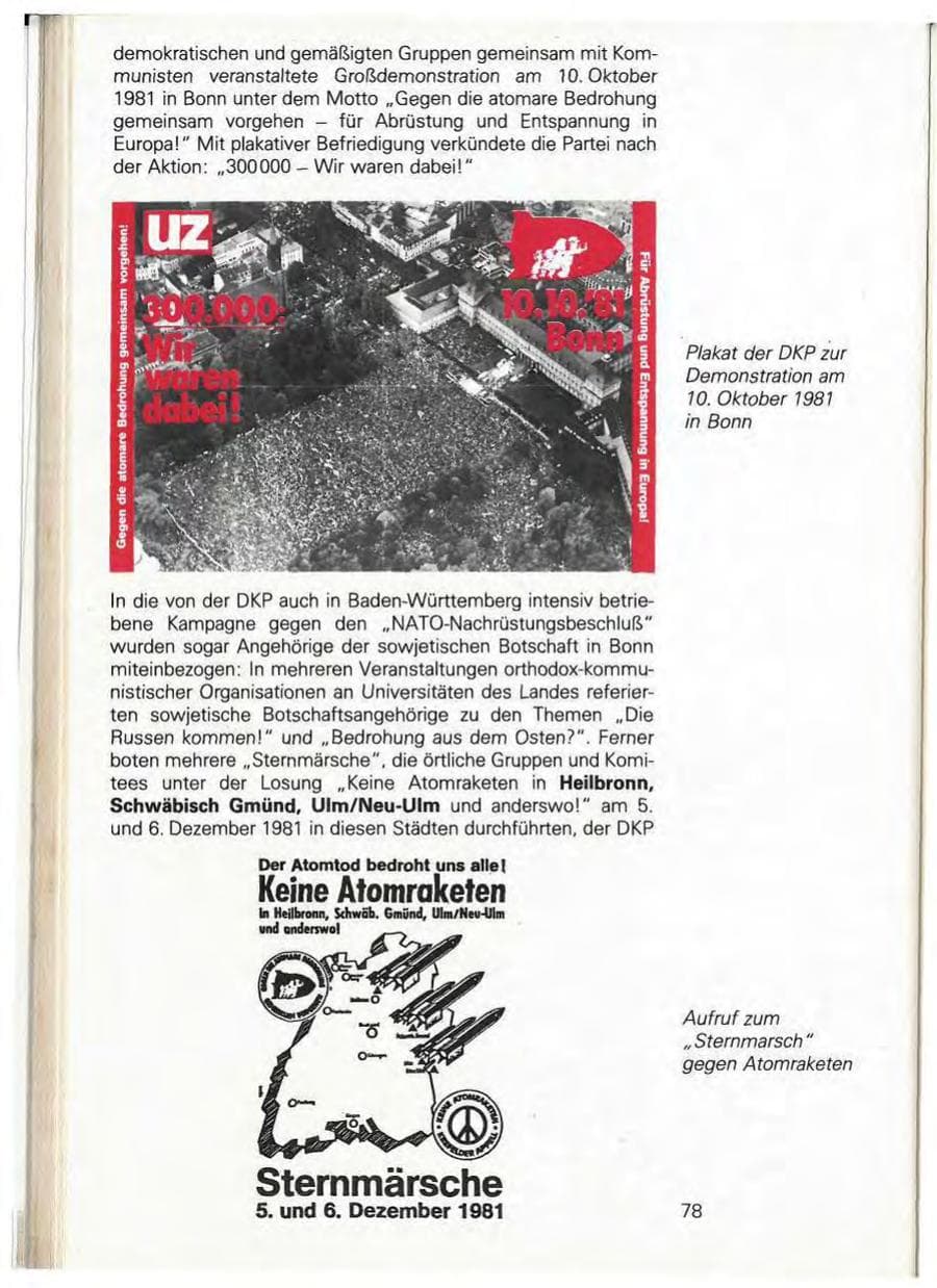 Seite 84 des Verfassungsschutzbericht 1981 Baden-Württemberg