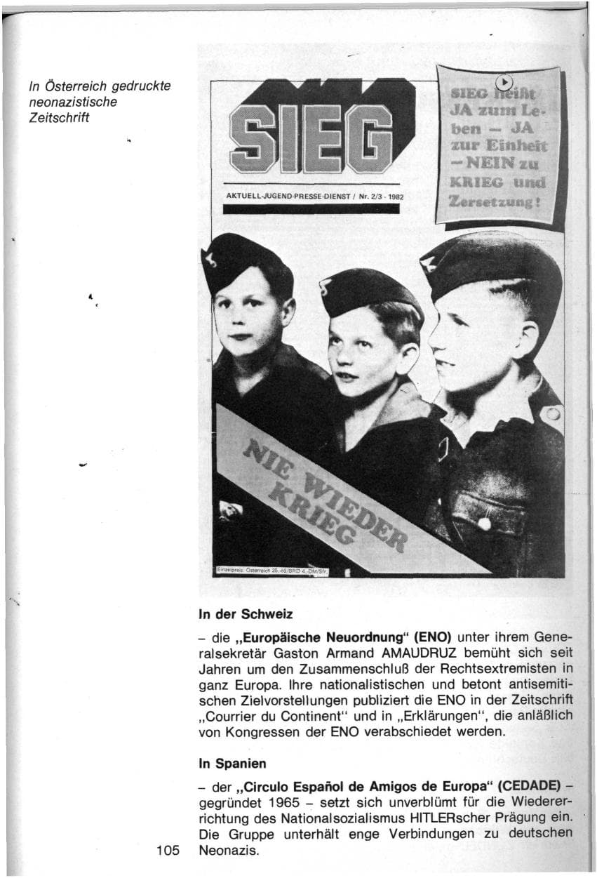 Seite 102 des Verfassungsschutzbericht 1982 Baden-Württemberg