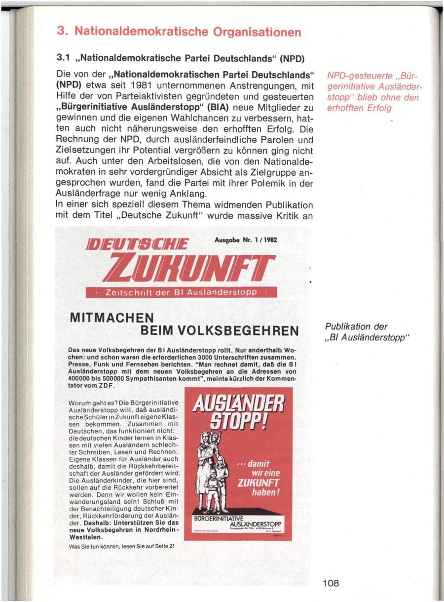 Seite 105 des Verfassungsschutzbericht 1982 Baden-Württemberg