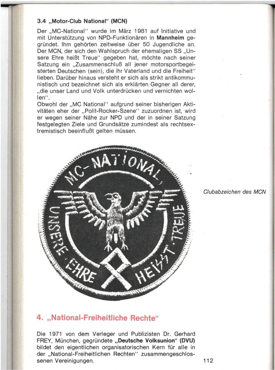 Seite 109 des Verfassungsschutzbericht 1982 Baden-Württemberg