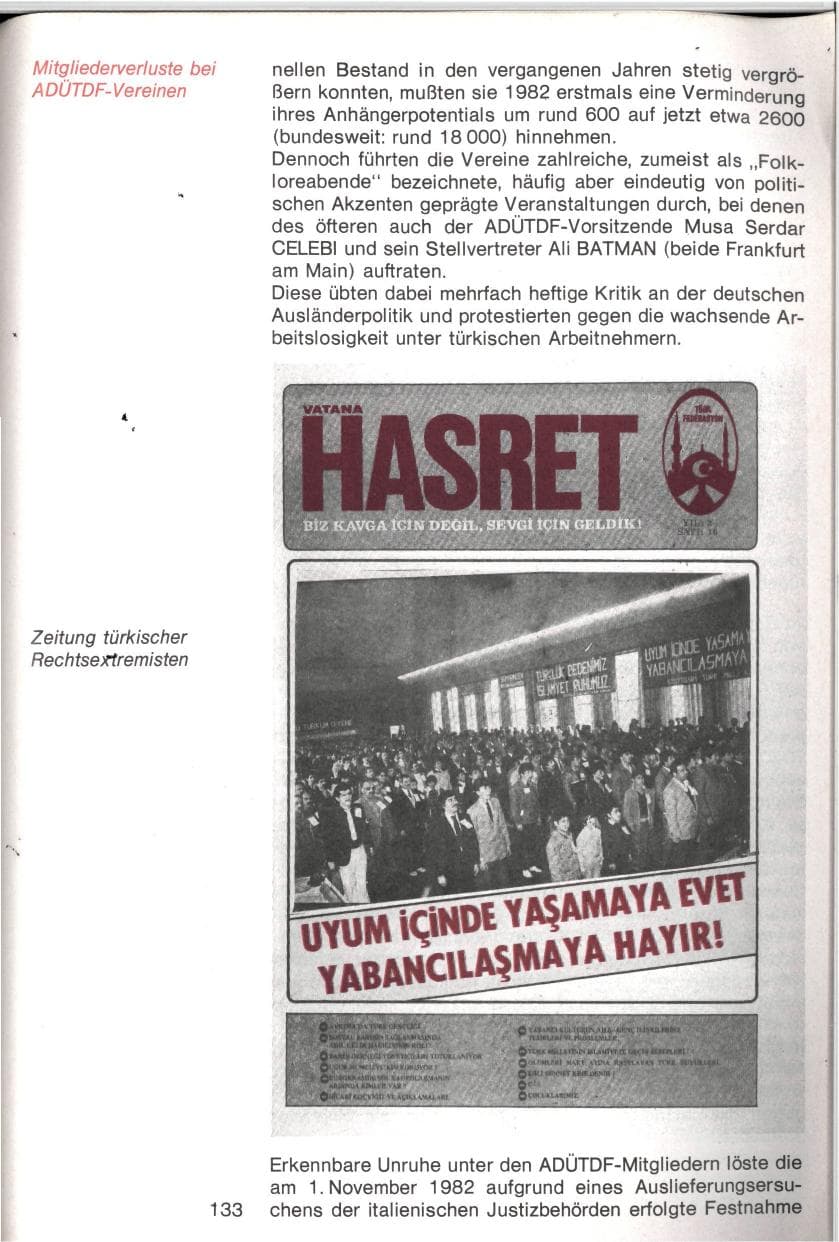 Seite 130 des Verfassungsschutzbericht 1982 Baden-Württemberg