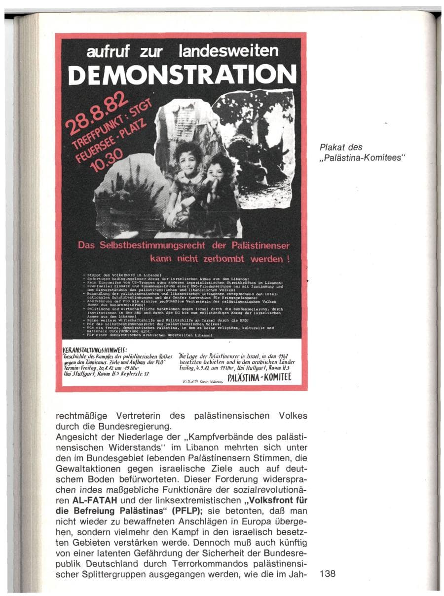Seite 135 des Verfassungsschutzbericht 1982 Baden-Württemberg