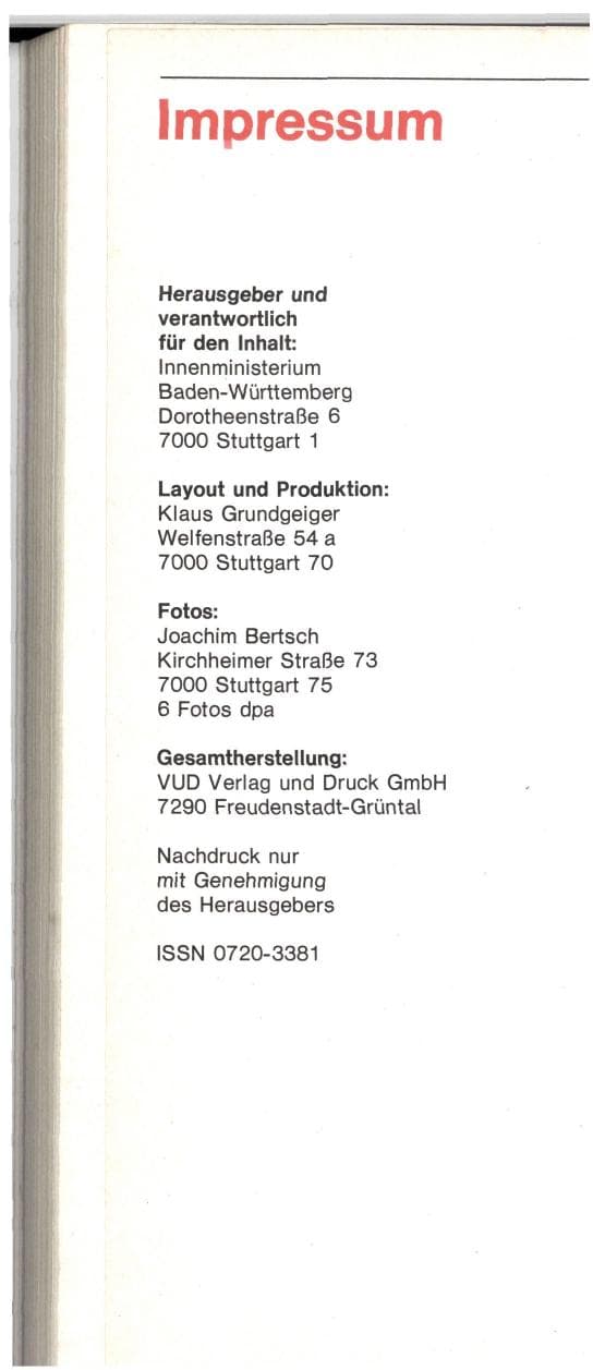Seite 158 des Verfassungsschutzbericht 1982 Baden-Württemberg