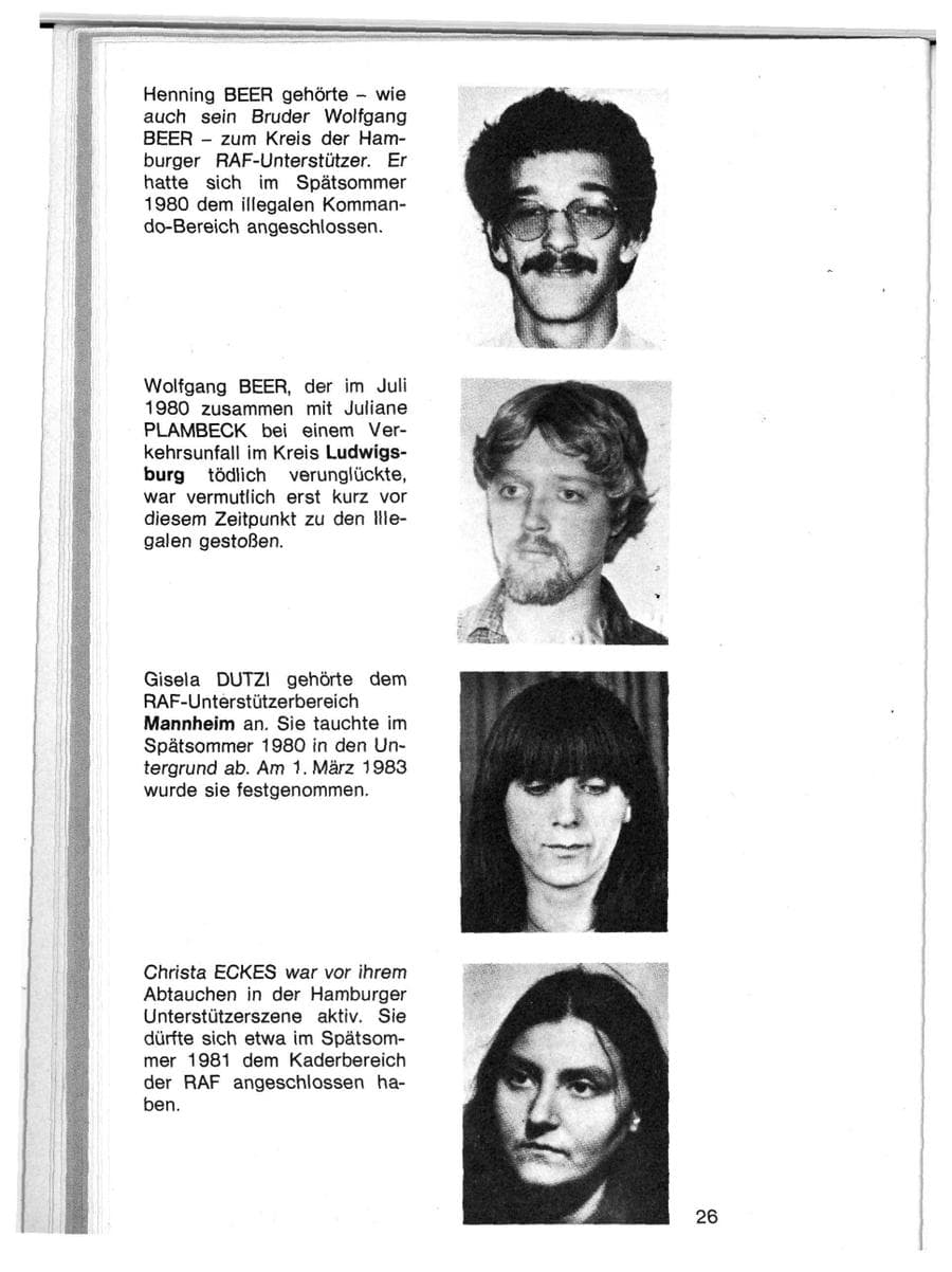 Seite 23 des Verfassungsschutzbericht 1982 Baden-Württemberg