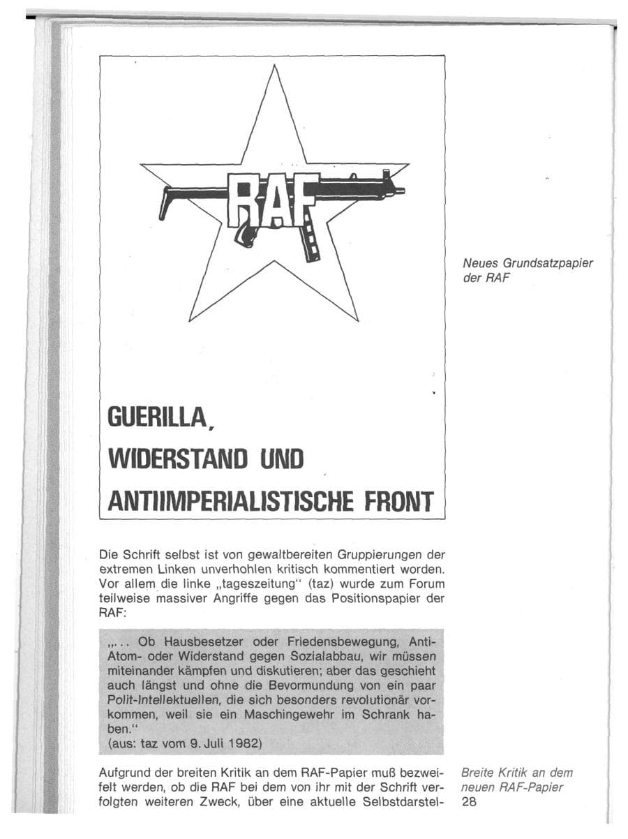 Seite 25 des Verfassungsschutzbericht 1982 Baden-Württemberg