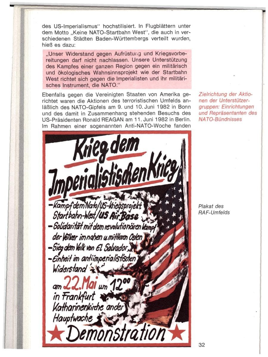 Seite 29 des Verfassungsschutzbericht 1982 Baden-Württemberg