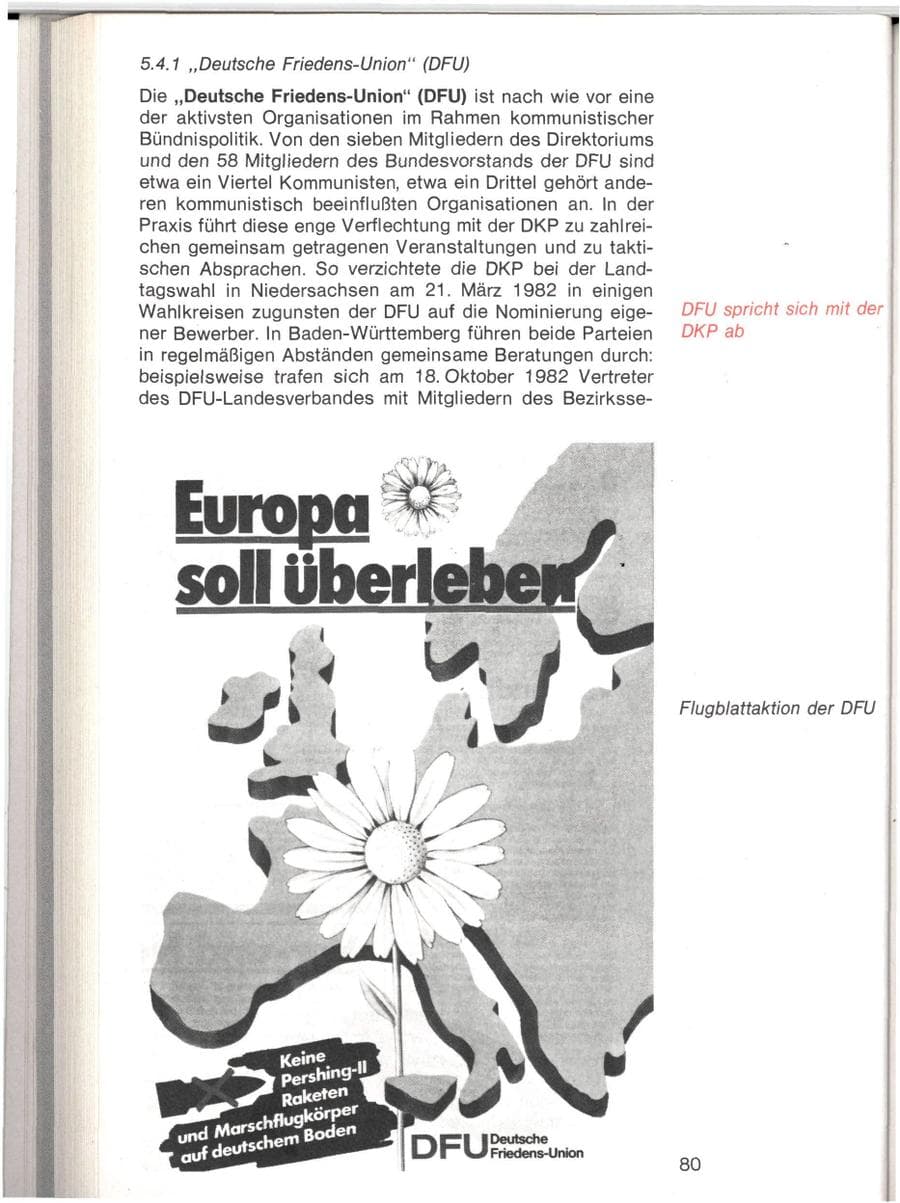 Seite 77 des Verfassungsschutzbericht 1982 Baden-Württemberg