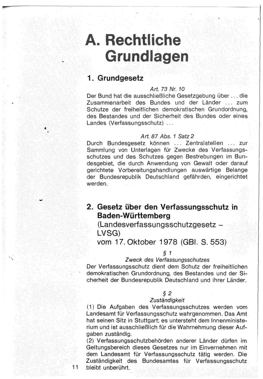 Seite 9 des Verfassungsschutzbericht 1982 Baden-Württemberg