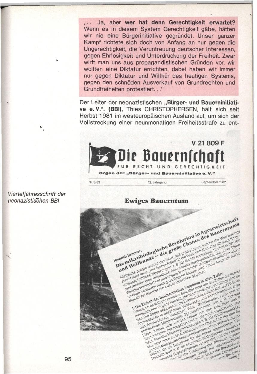 Seite 92 des Verfassungsschutzbericht 1982 Baden-Württemberg