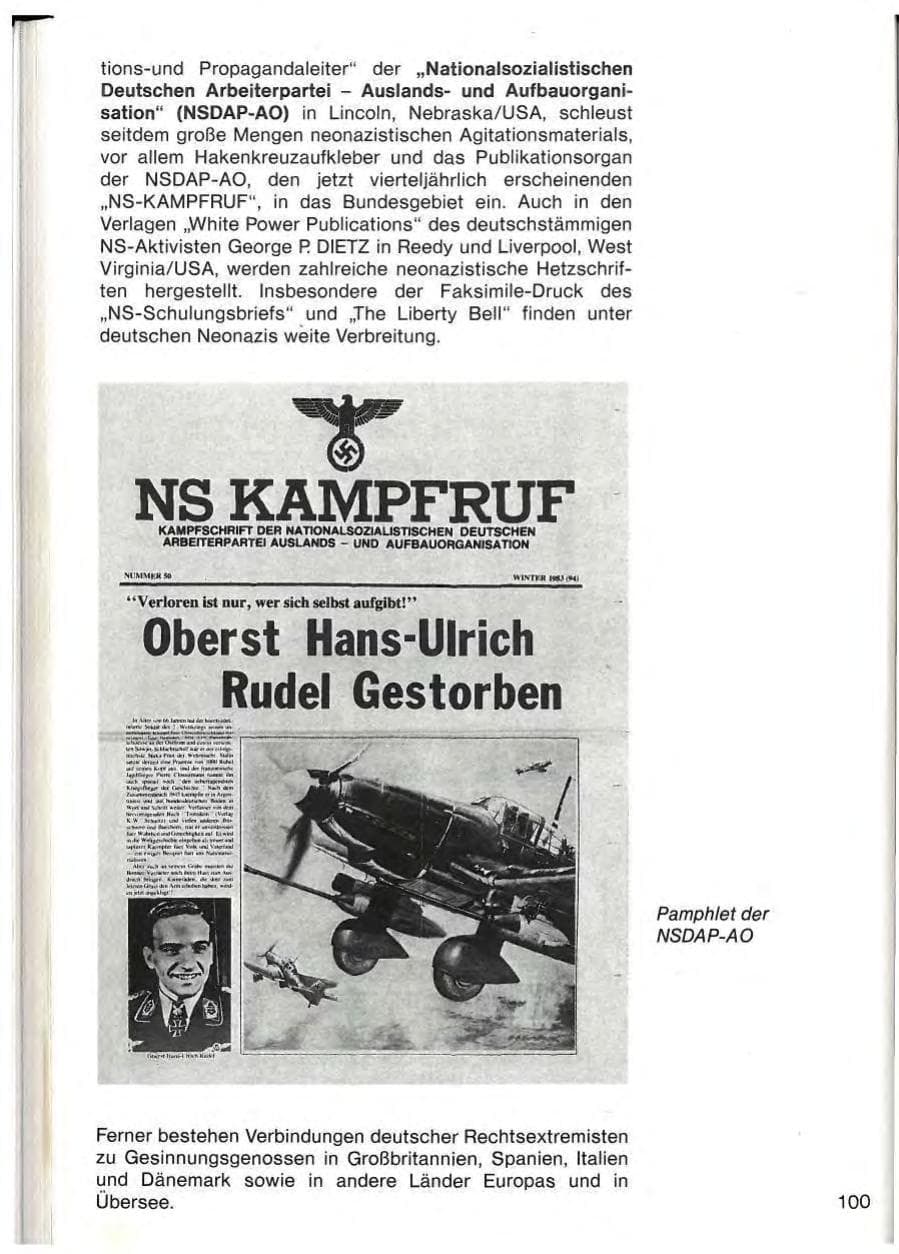Seite 102 des Verfassungsschutzbericht 1983 Baden-Württemberg