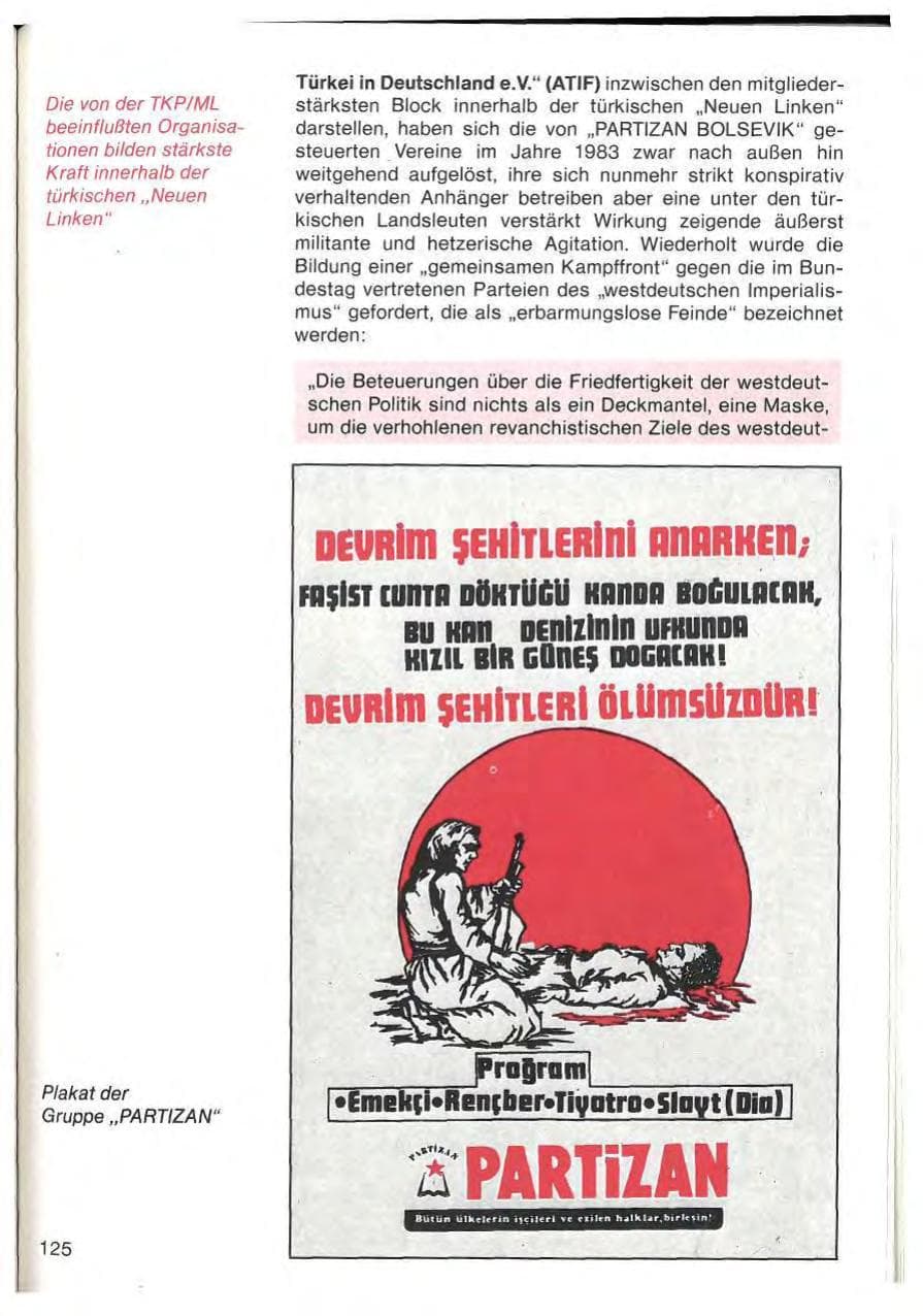 Seite 127 des Verfassungsschutzbericht 1983 Baden-Württemberg