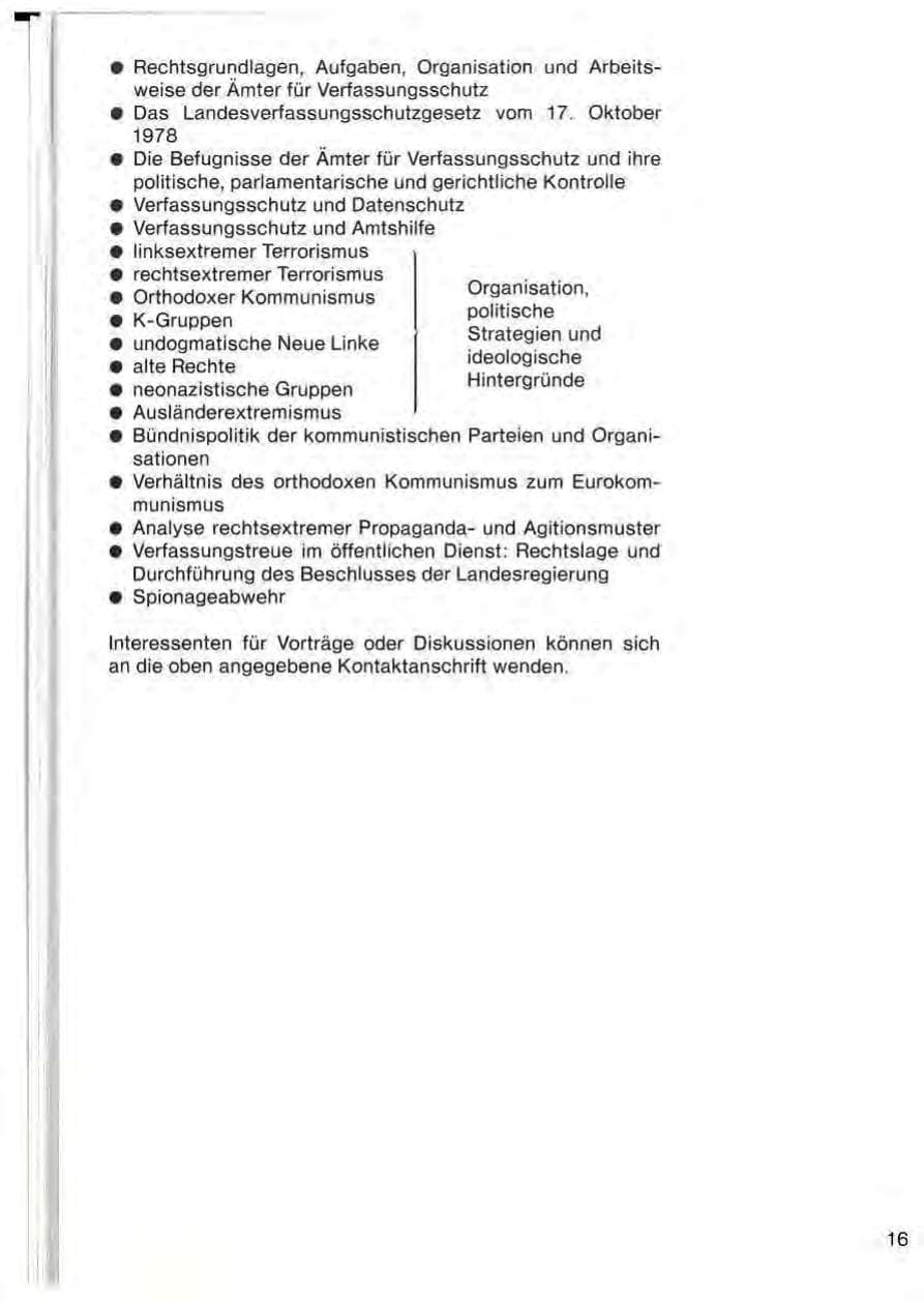 Seite 18 des Verfassungsschutzbericht 1983 Baden-Württemberg
