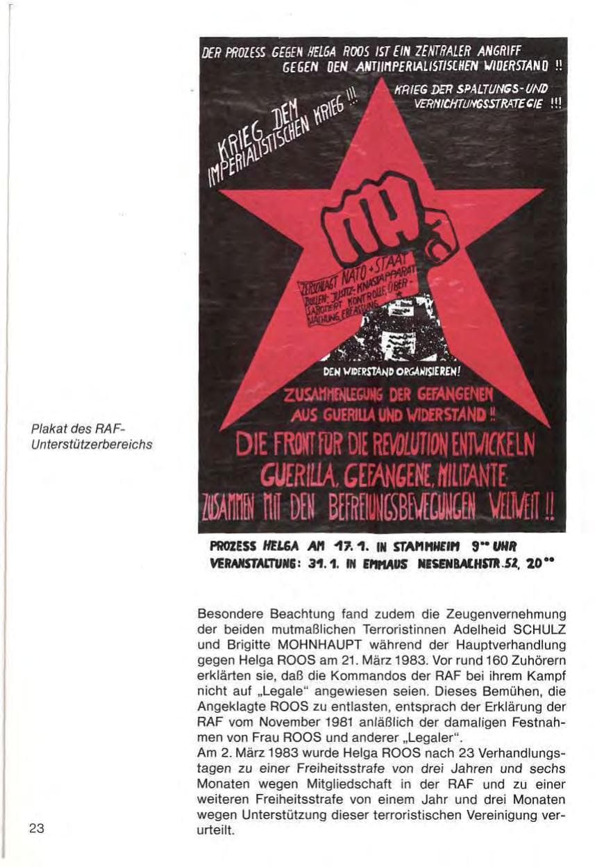 Seite 25 des Verfassungsschutzbericht 1983 Baden-Württemberg