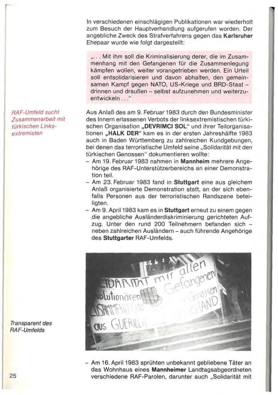 Seite 27 des Verfassungsschutzbericht 1983 Baden-Württemberg