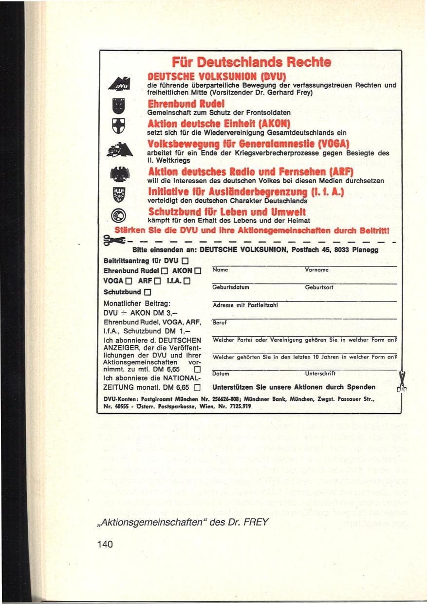 Seite 144 des Verfassungsschutzbericht 1984 Baden-Württemberg