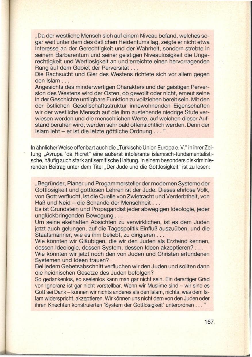 Seite 169 des Verfassungsschutzbericht 1984 Baden-Württemberg