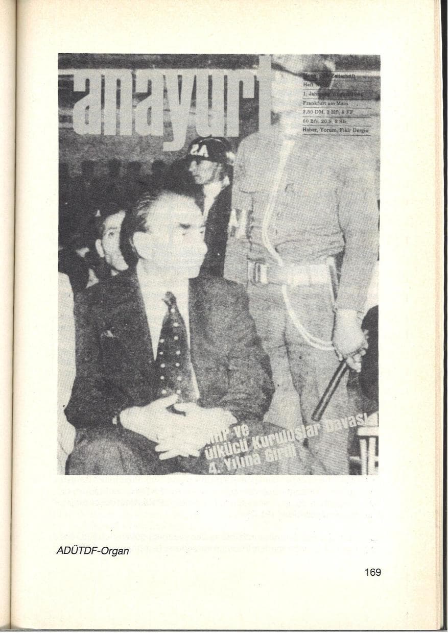 Seite 171 des Verfassungsschutzbericht 1984 Baden-Württemberg