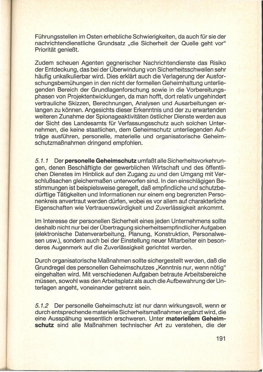Seite 193 des Verfassungsschutzbericht 1984 Baden-Württemberg
