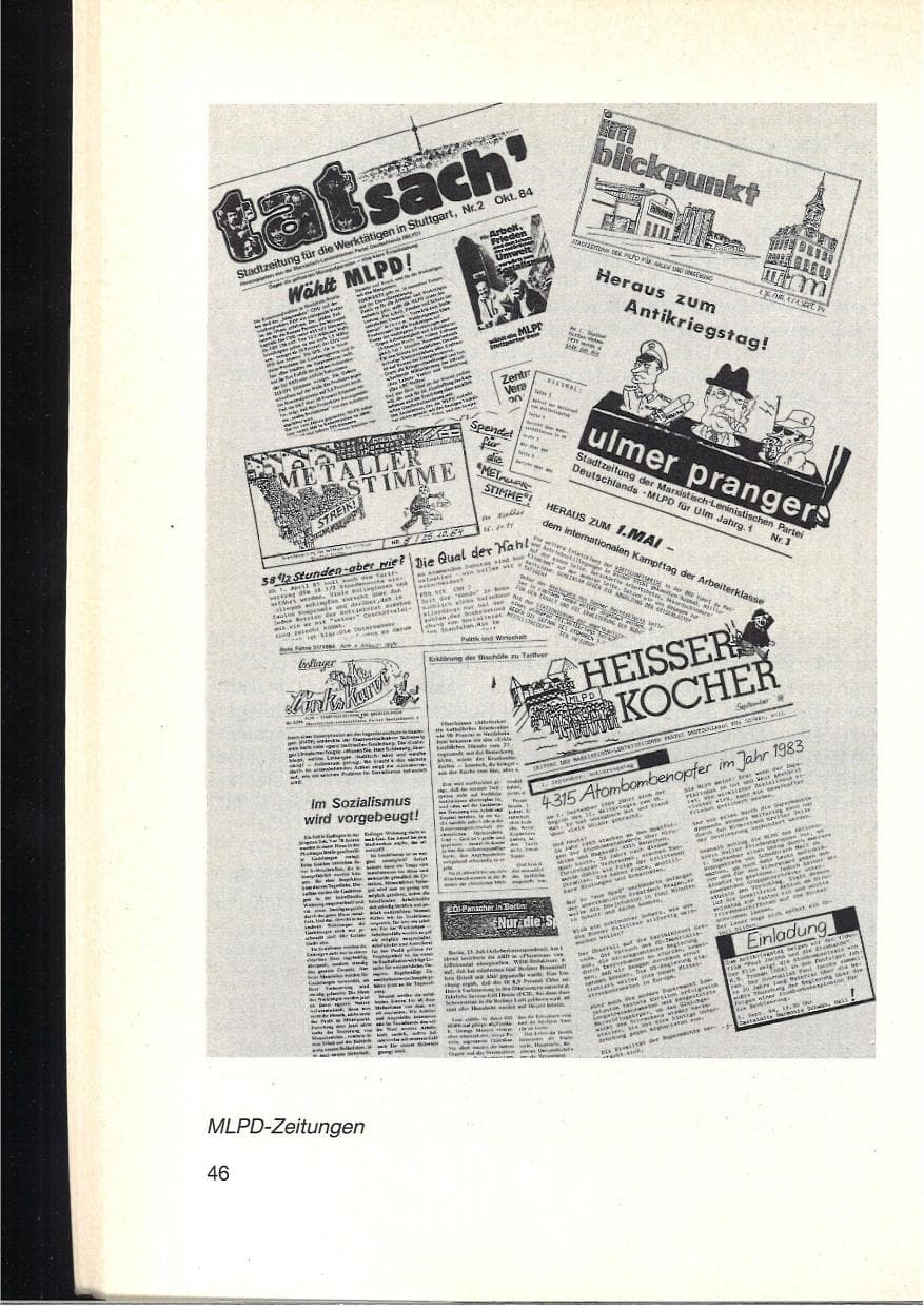 Seite 50 des Verfassungsschutzbericht 1984 Baden-Württemberg